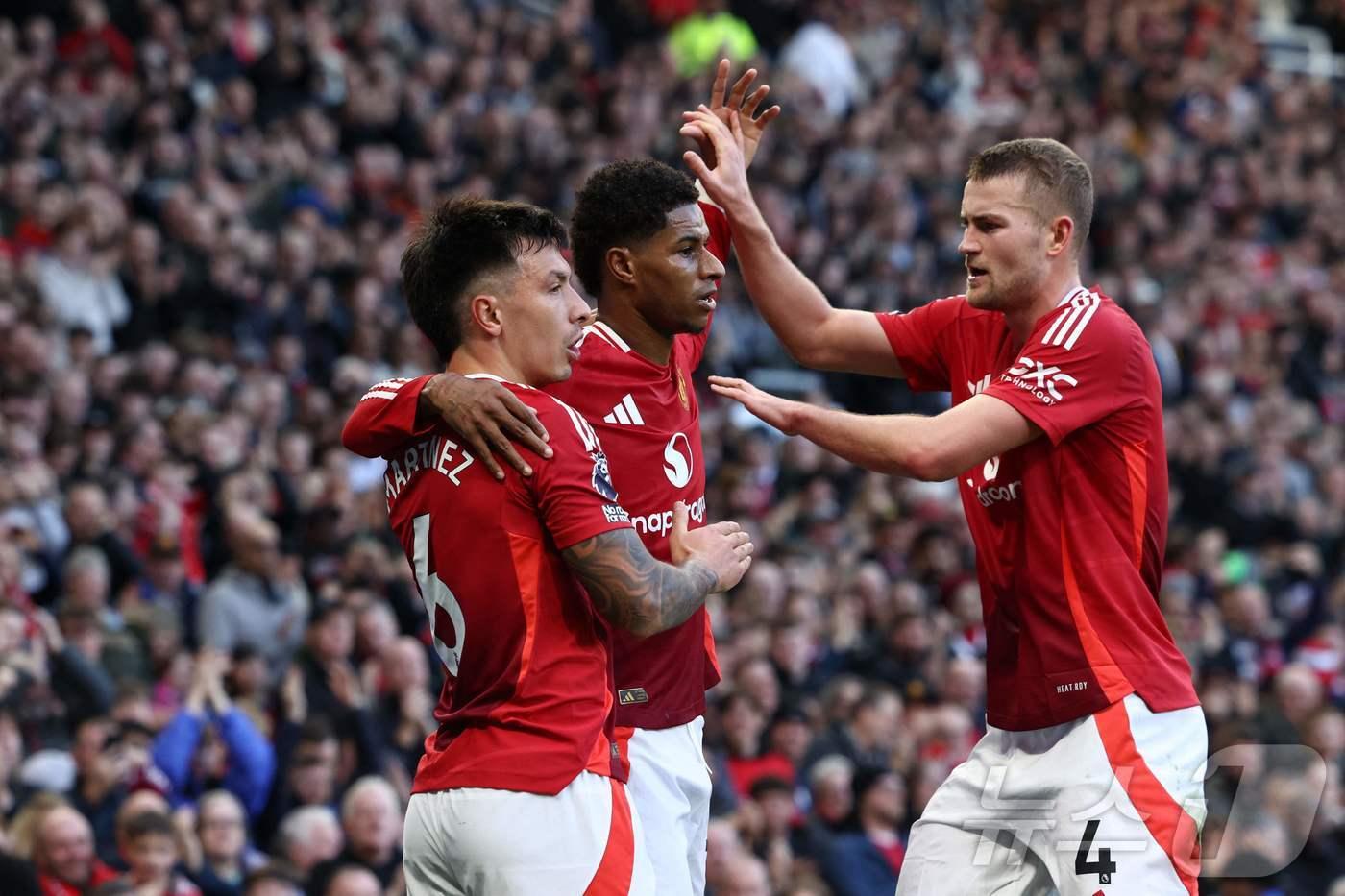 7경기 연속 무패 행진을 이어가는 맨체스터 유나이티드. ⓒ AFP=뉴스1