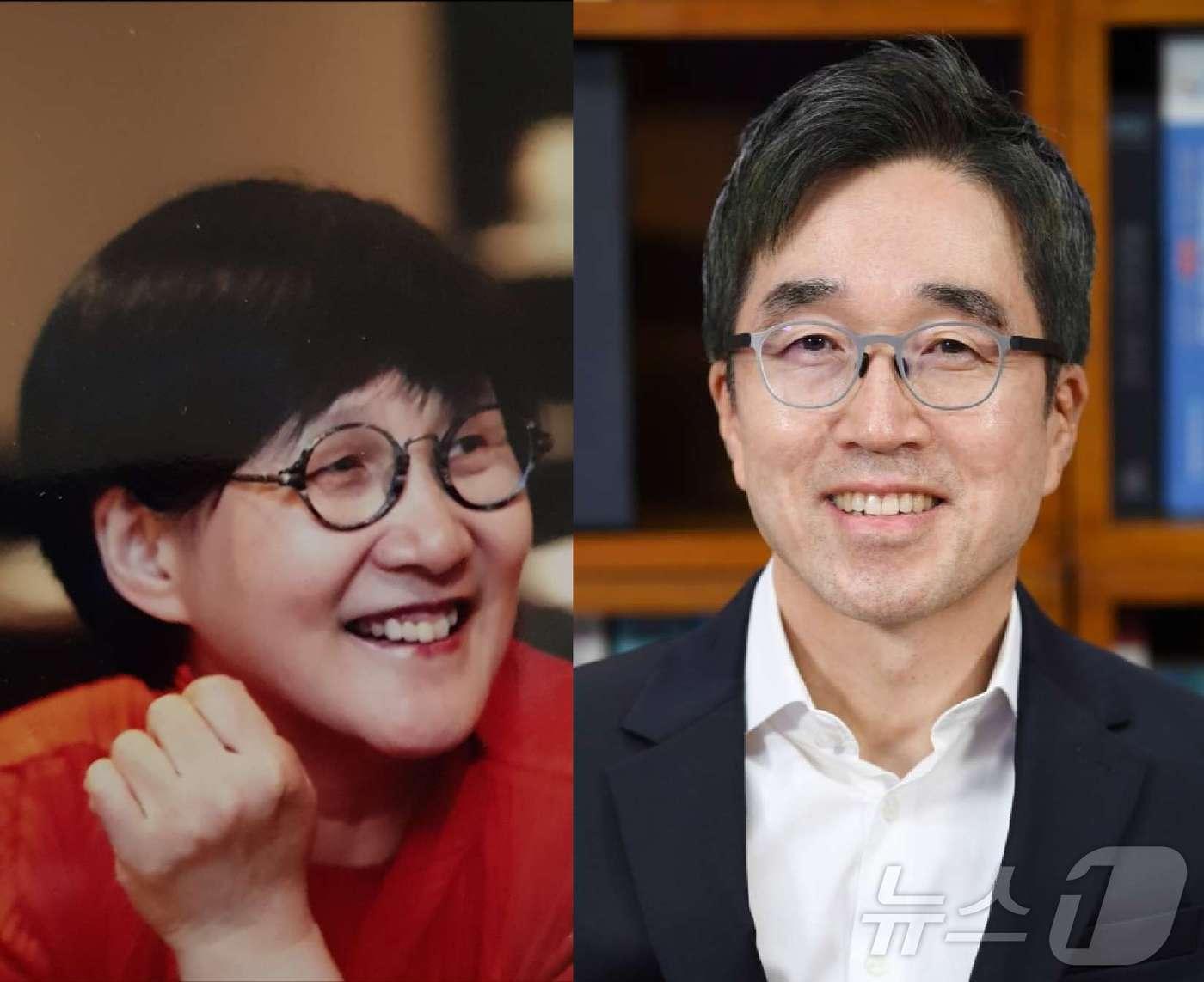 본문 이미지 - 왼쪽부터 권태선 방송문화진흥회 이사장과 박진형 스포트조선 대표이사. (한양대 언론정보대학원 제공)