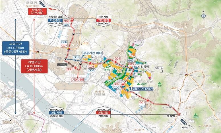 본문 이미지 - 고양은평선 노선도.(국토교통부 제공)