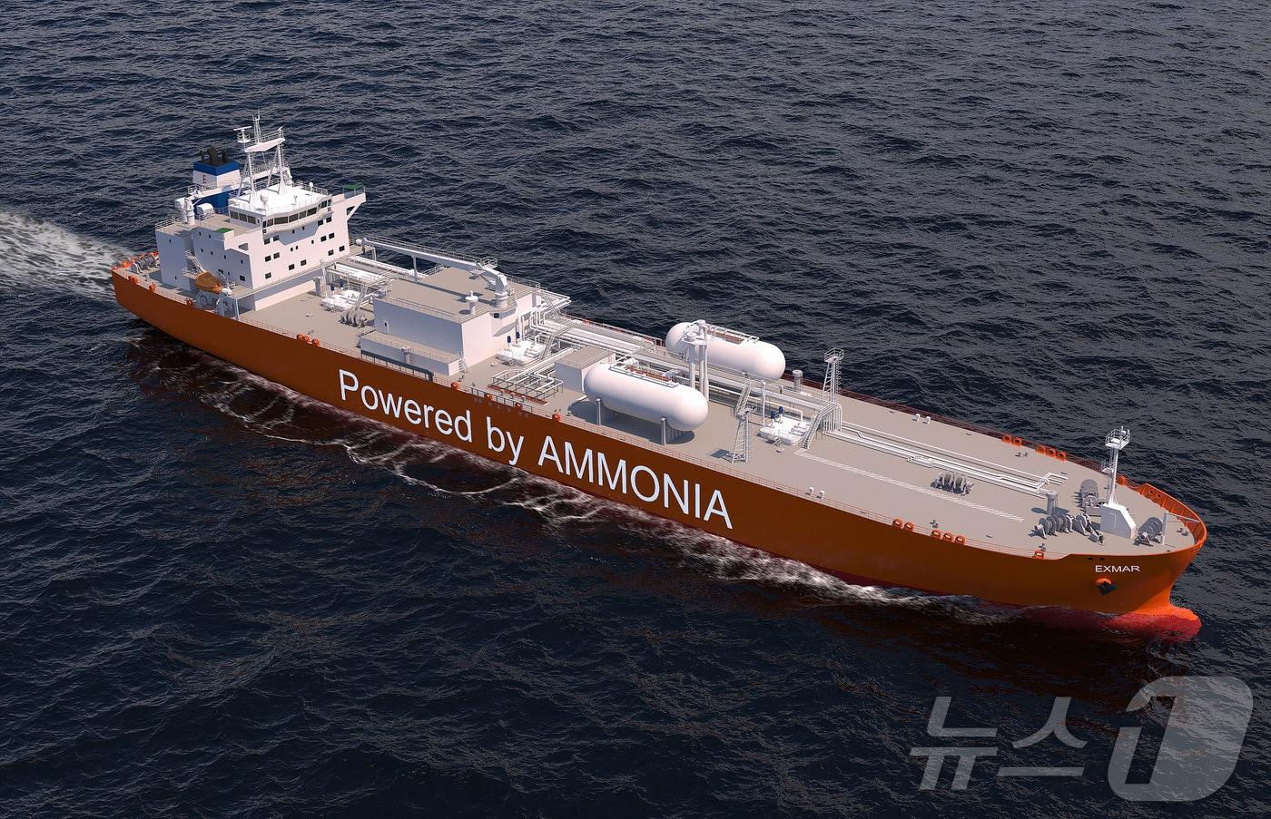 중형 암모니아추진선.(HD현대미포제공)