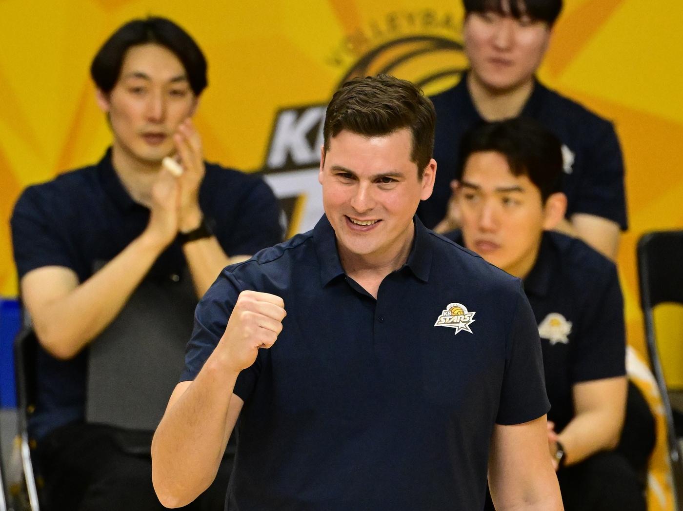 본문 이미지 -  마틴 블랑코 KB손해보험 감독대행(KOVO제공)