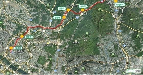 본문 이미지 -  교외선 노선도&#40;경기도 제공&#41;/뉴스1