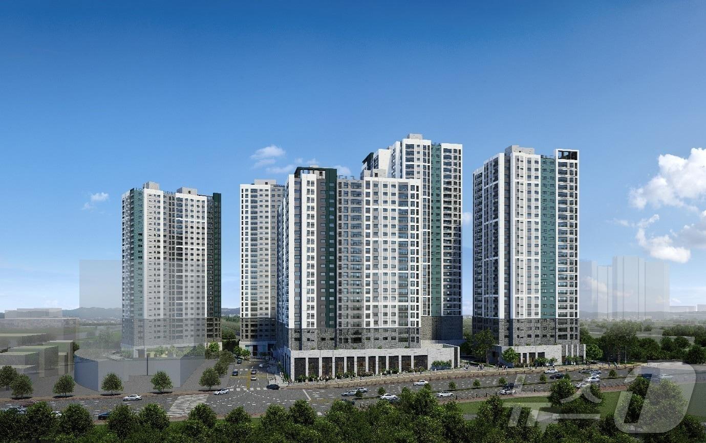 본문 이미지 - 대우건설 &#39;순천 푸르지오 더 퍼스트&#39; 조감도. 뉴스1 DB