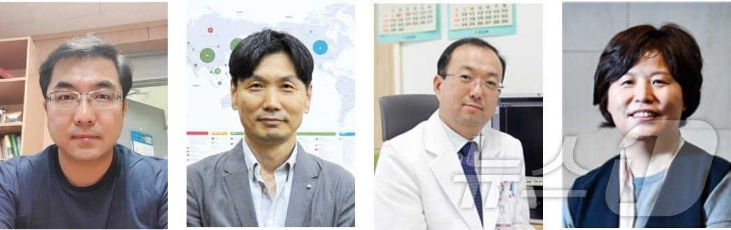 본문 이미지 - (왼쪽부터) 김상룡 경북대학교 생명공학부 교수, 석경호 의과대학 약리학교실 교수, 이호원 칠곡경북대학교병원 신경과 교수, 김경숙 코아스템켐온 이사 (보건산업진흥원 제공) 2024.12.23/뉴스1 ⓒ News1