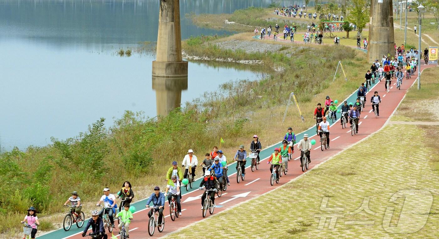 안동호반 자전거길 전경(안동시 제공)2024.12.23/뉴스1
