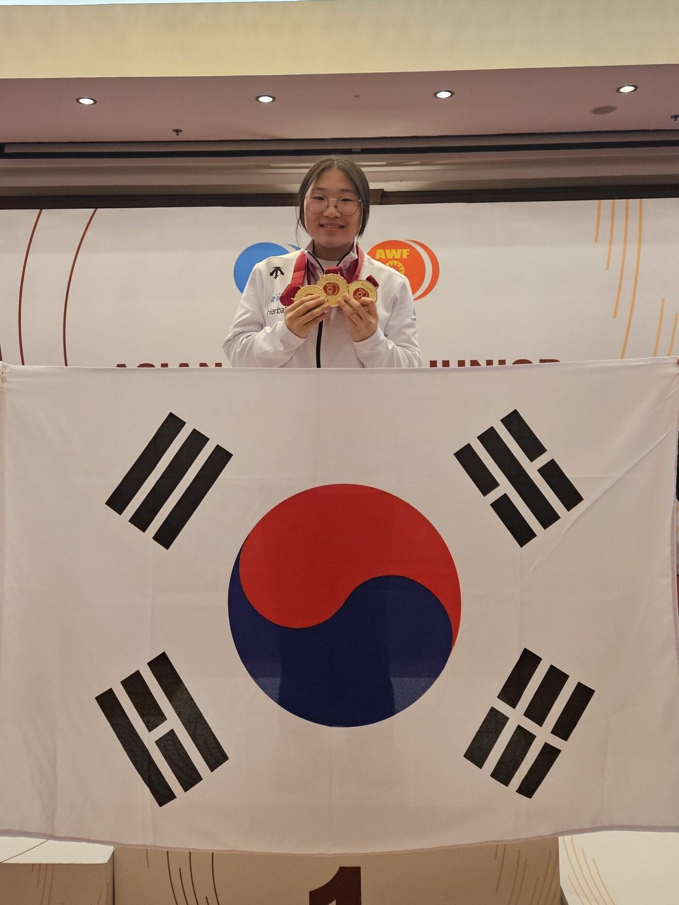 본문 이미지 -  역도 이다연. (대한역도연맹 제공)