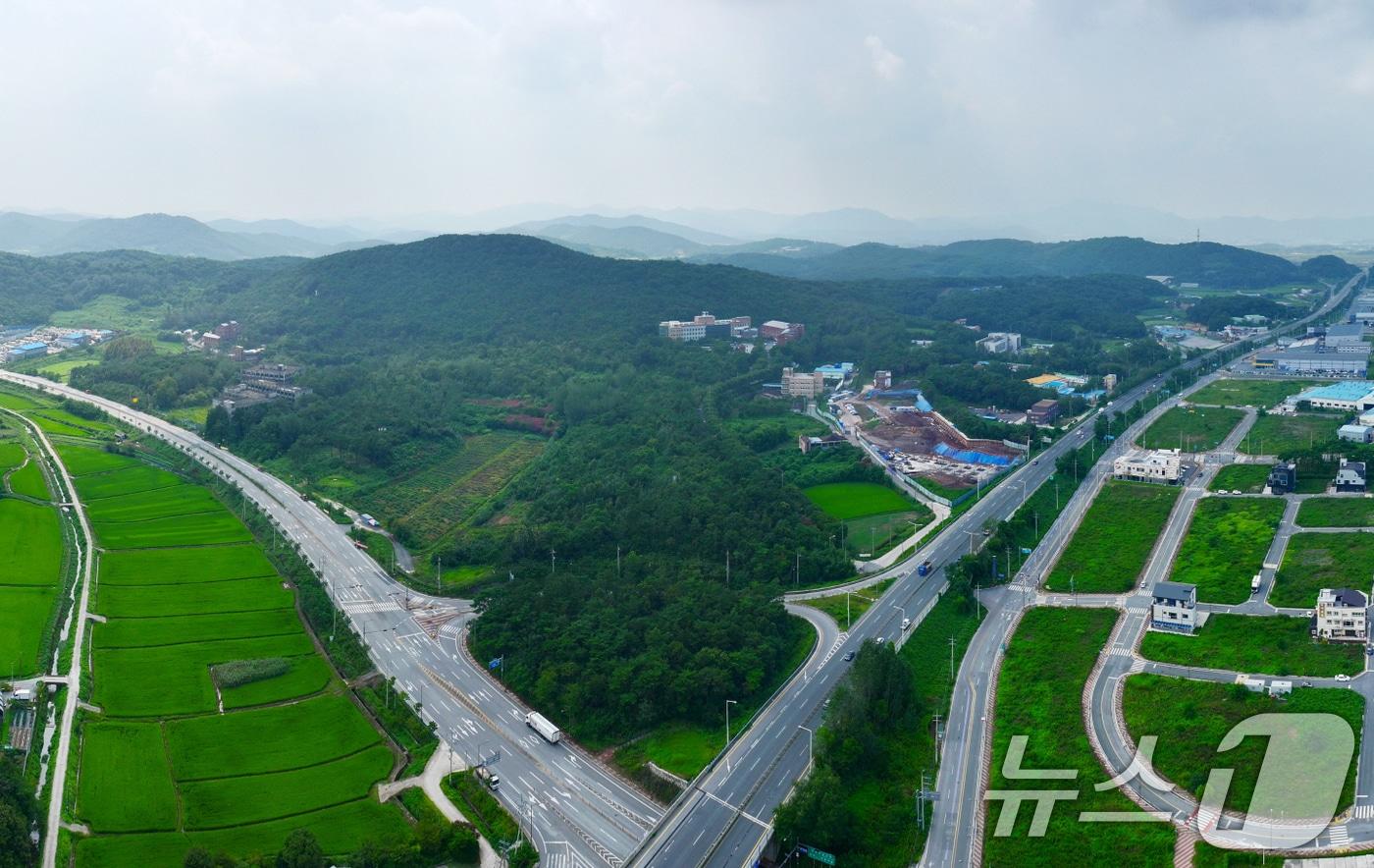 광주 광역자원 회수시설 입지후보지 1순위로 선정된 광산구 삼거동 일대 전경.&#40;광주시 제공&#41;2024.12.23/뉴스1 ⓒ News1