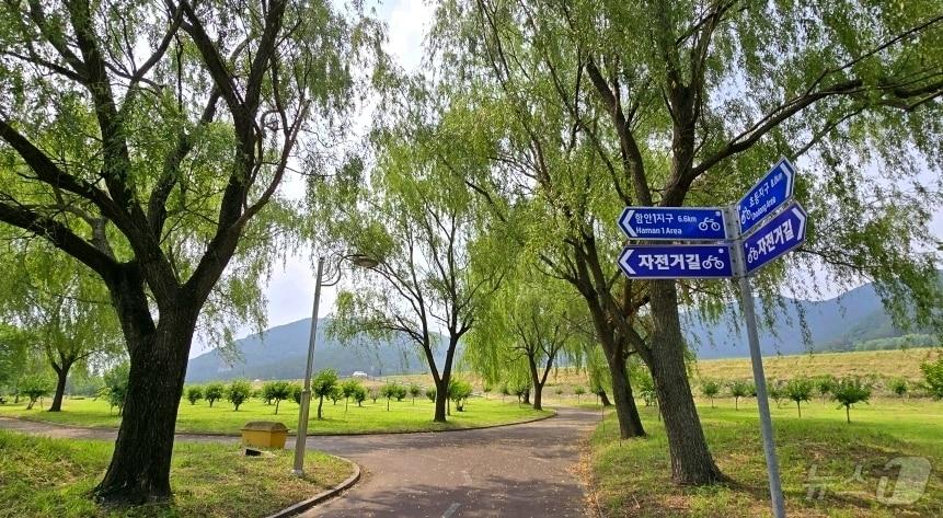 본문 이미지 - 창녕 부곡온천 자전거길&#40;창녕군 제공&#41;.