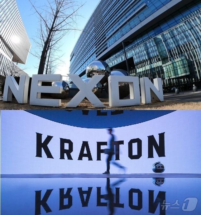 본문 이미지 - 넥슨(사진 위쪽)과 크래프톤은 올해 역대 최고 실적을 거뒀다.(넥슨·크래프톤 제공)2024.12.24/뉴스1