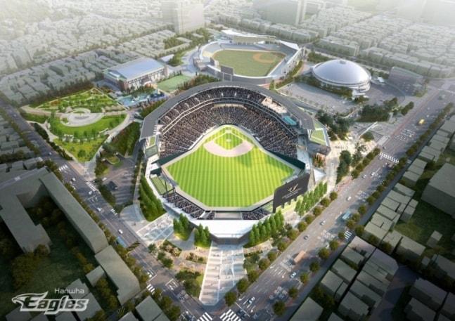본문 이미지 - 프로야구 한화 이글스 신축구장 전경.(한화 이글스 제공)