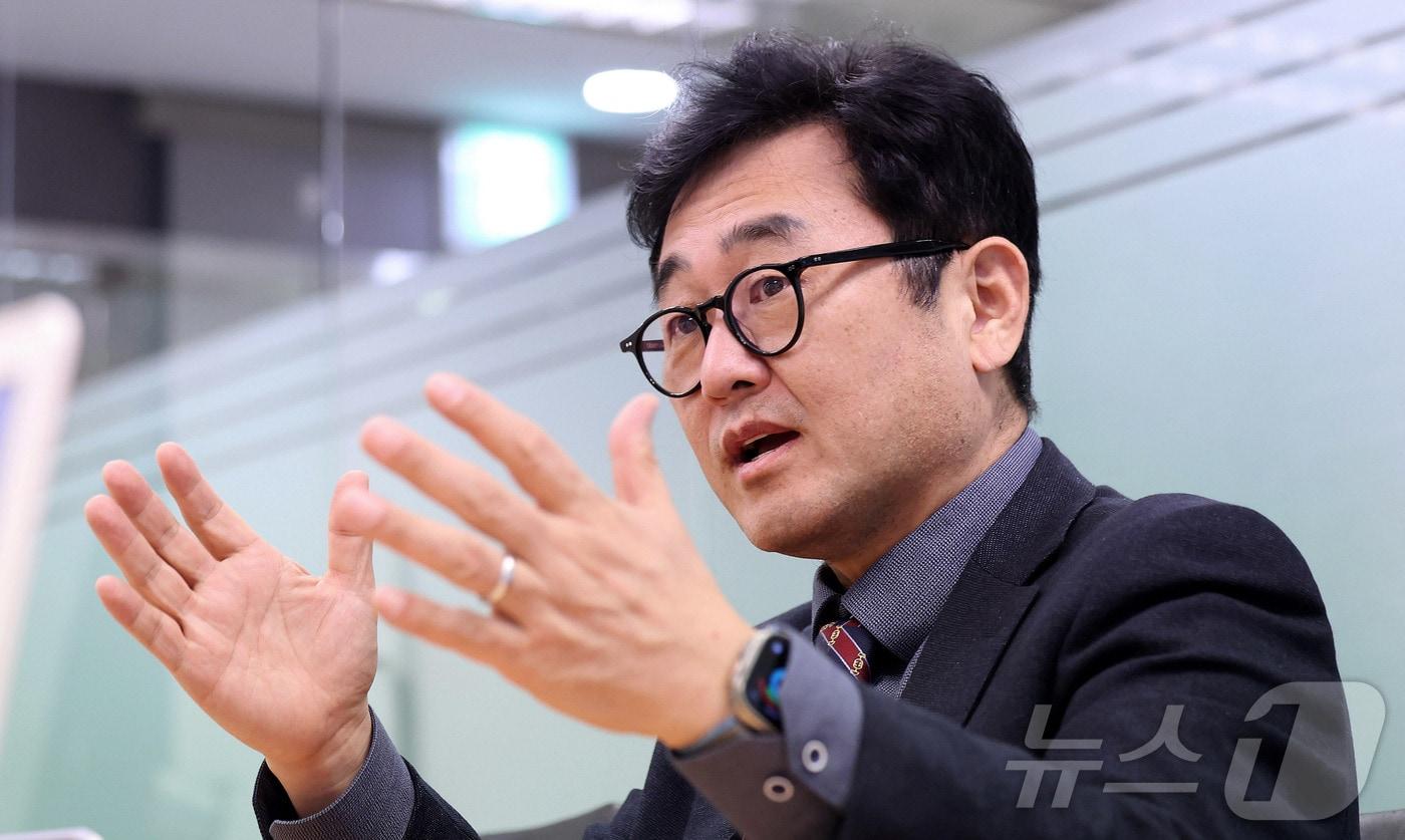 구태언 법무법인 린 TMT 그룹 총괄 변호사&#40;코리아스타트업포럼 부의장&#41;가 26일 서울 종로구 뉴스1 본사에서 인터뷰를 갖고 있다. 2024.12.26/뉴스1 ⓒ News1 박지혜 기자