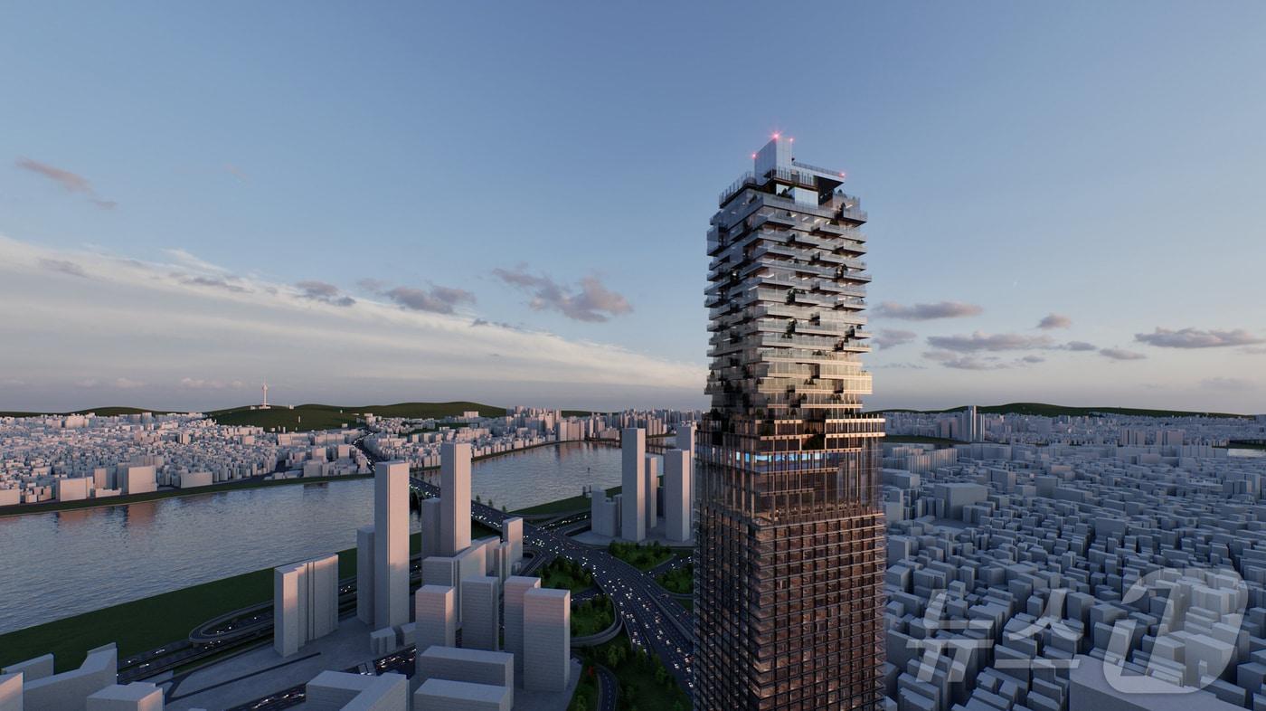 리버사이트호텔 부지 조감도.(서울시 제공)