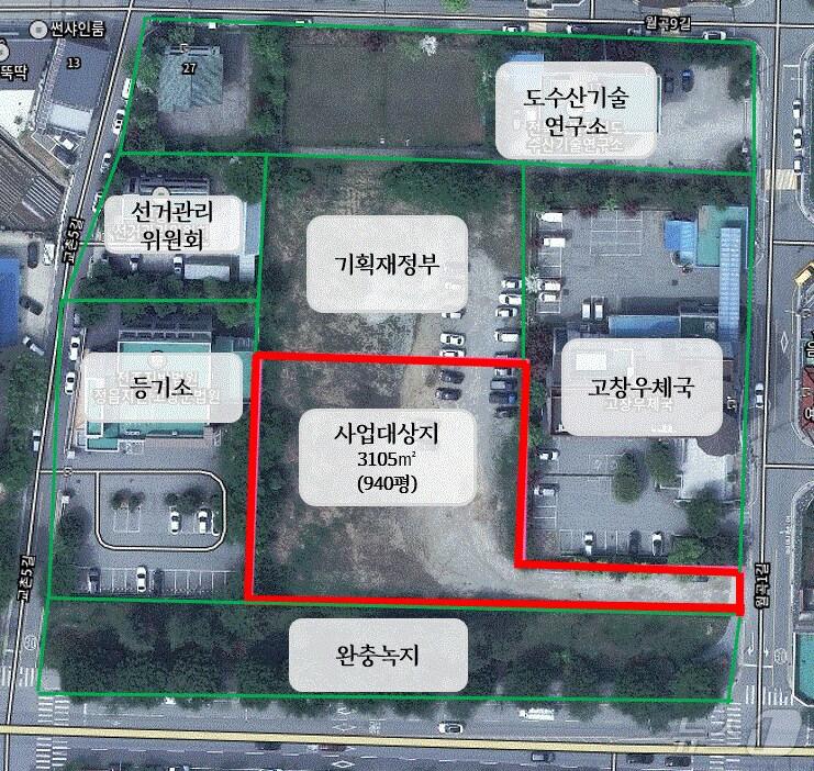 본문 이미지 -  고창군 로컬푸드직매장·농촌협약센터 사업대상지(고창군 제공)2024.12.27/뉴스1