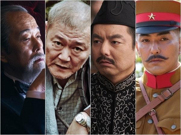 본문 이미지 - 왼쪽부터 '하얼빈' 릴리 프랭키 '곡성' 쿠니무라 준 '박열' 야마노우치 타스쿠 '봉오동 전투' 키타무라 카즈키