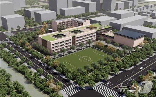 본문 이미지 - 광주 인공지능 영재고등학교 조감도.(광주시 제공)/뉴스1 