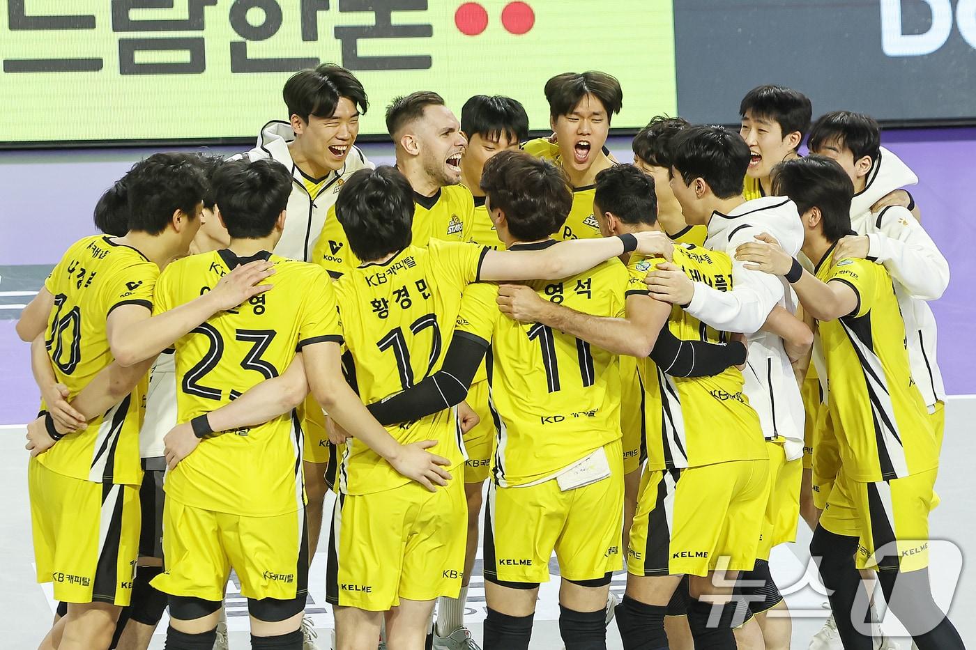 구단 최다 연승 신기록에 도전하는 KB손해보험. /뉴스1 DB ⓒ News1 민경석 기자
