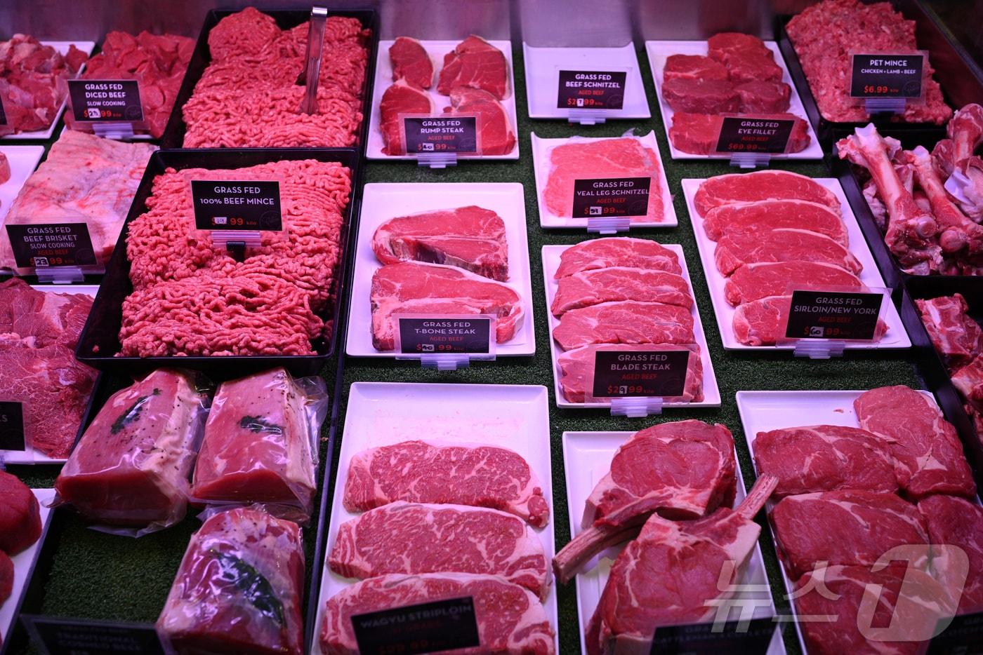 본문 이미지 - 2020년 6월17일(현지시간) 호주 시드니의 한 정육점. 20.06.17 ⓒ 로이터=뉴스1 ⓒ News1 김예슬 기자