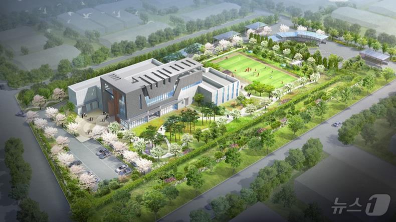 본문 이미지 - 사상구 분뇨처리시설 상부 조감도(부산시청 제공)