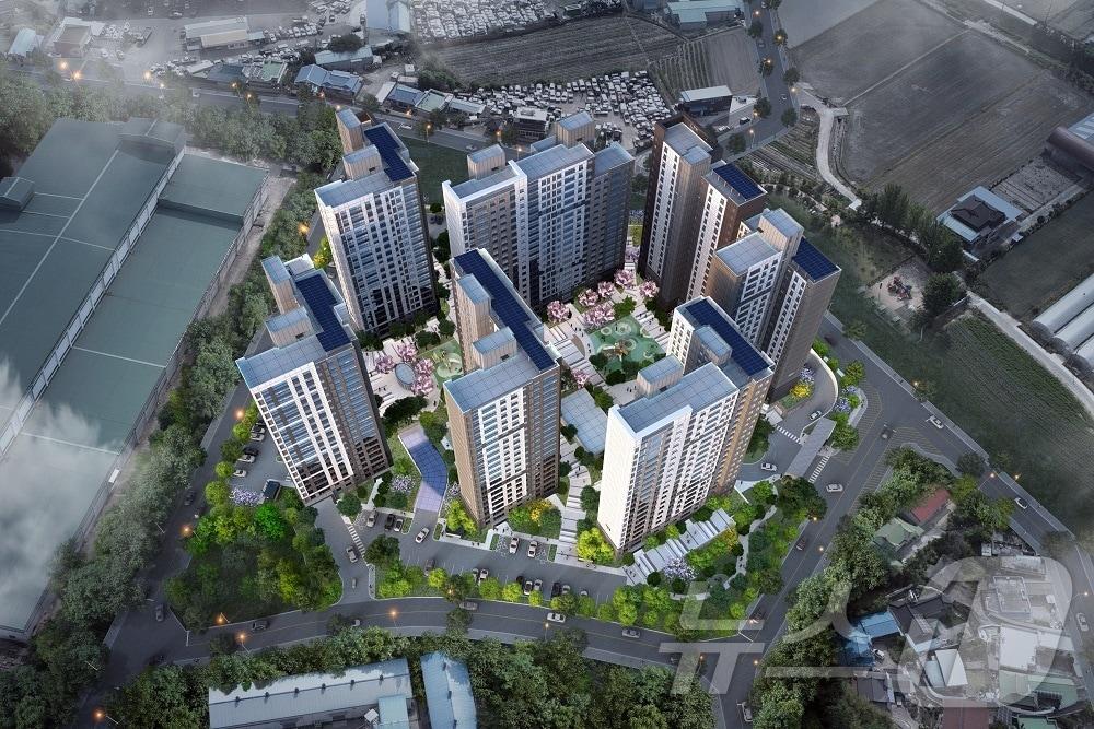 본문 이미지 - '옥천역 금호어울림 더퍼스트' 조감도 (금호건설 제공)