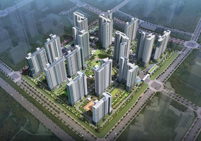 본문 이미지 - 대우건설 평택브레인시티 푸르지오 조감도.(대우건설 제공)