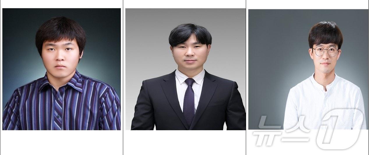 본문 이미지 - 김강훈(왼쪽부터), 김태우, 송민규 교사.