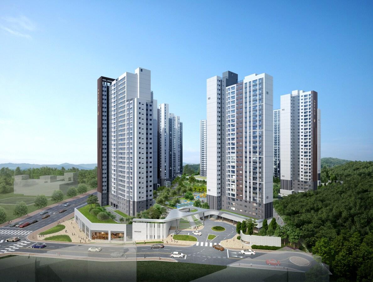 본문 이미지 - 대우건설 양주역 푸르지오 센터파크 주간 투시도.(대우건설 제공)