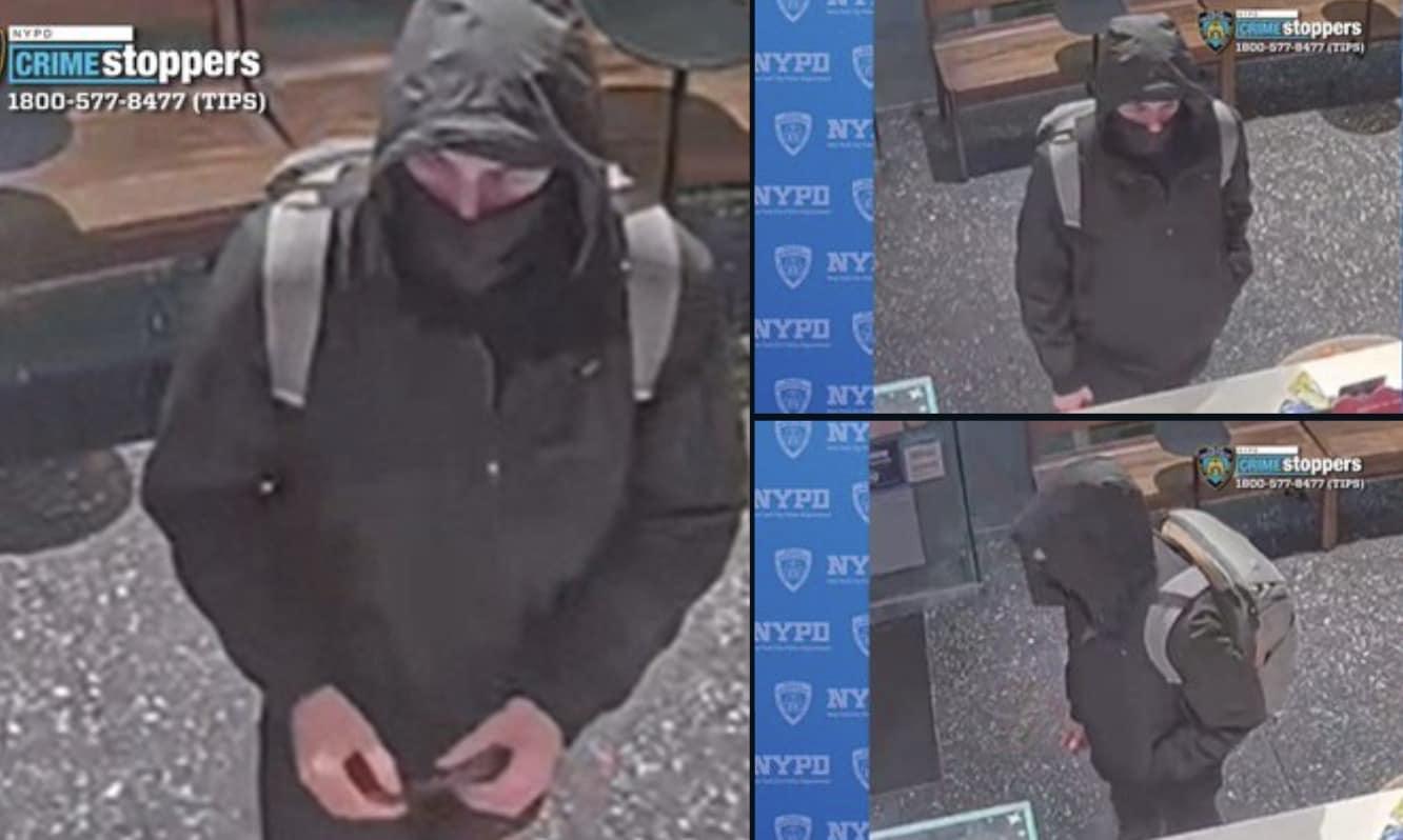본문 이미지 - 뉴욕경찰국(NYPD)가 공개한 보험사 CEO 피살사건 용의자. (사진은 NYPD X(옛 트위터) 게시물 갈무리)