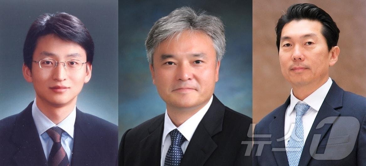 본문 이미지 -  광주고등법원 제주재판부 이재신 부장판사와 제주지방법원 고진흥·홍은표 부장판사(사진 왼쪽부터)가 제주지방변호사회가 선정한 올해의 우수·친절 법관으로 선정됐다..(제주지방법원 제공)/뉴스1