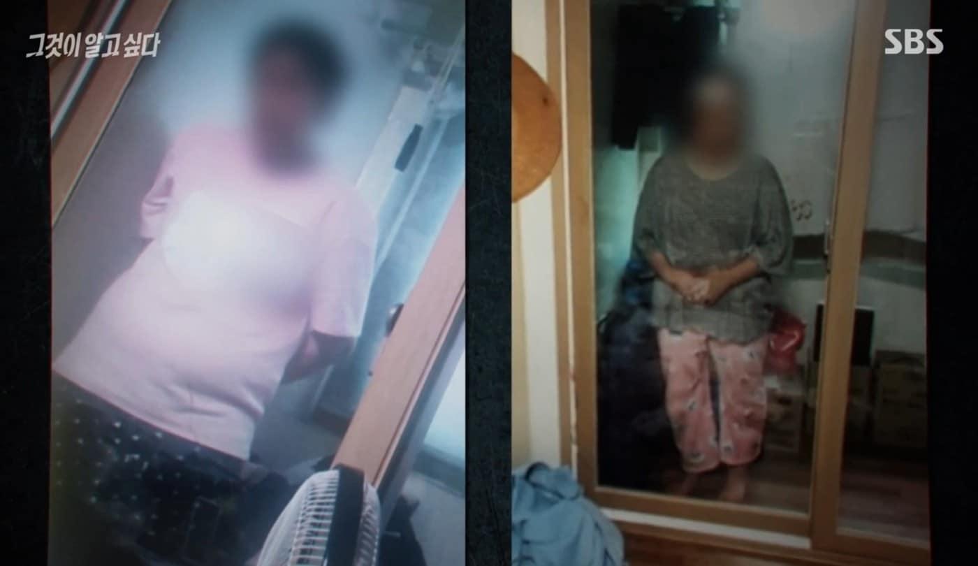 숨진 피해자 지적장애 A 씨가 생전 베란다에 갇혀 있던 모습.. &#40;&#39;그것이 알고싶다&#39; 갈무리&#41;