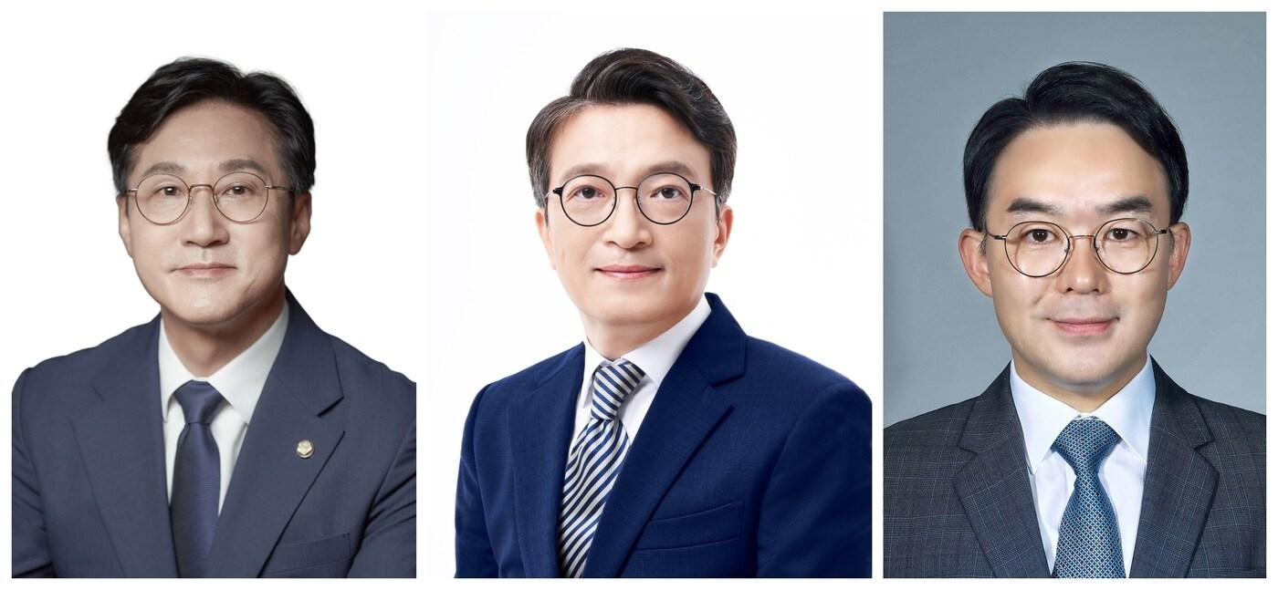 본문 이미지 - 전북 군산선거구 더불어민주당 예비후보. 왼쪽부터 신영대, 김의겸, 채이배.2024.2.11/뉴스1