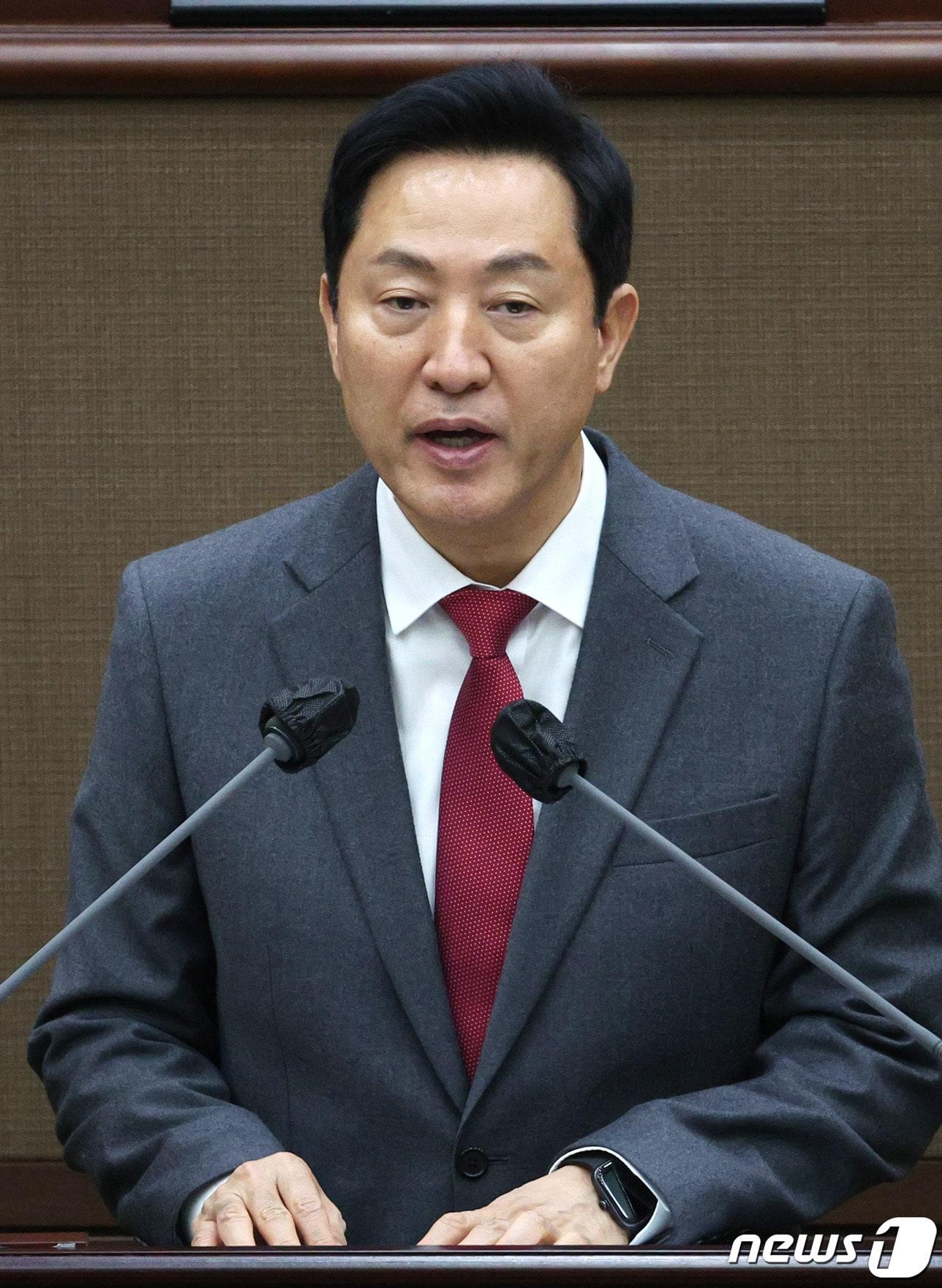 본문 이미지 - 오세훈 서울시장. 2024.2.20/뉴스1 ⓒ News1 장수영 기자