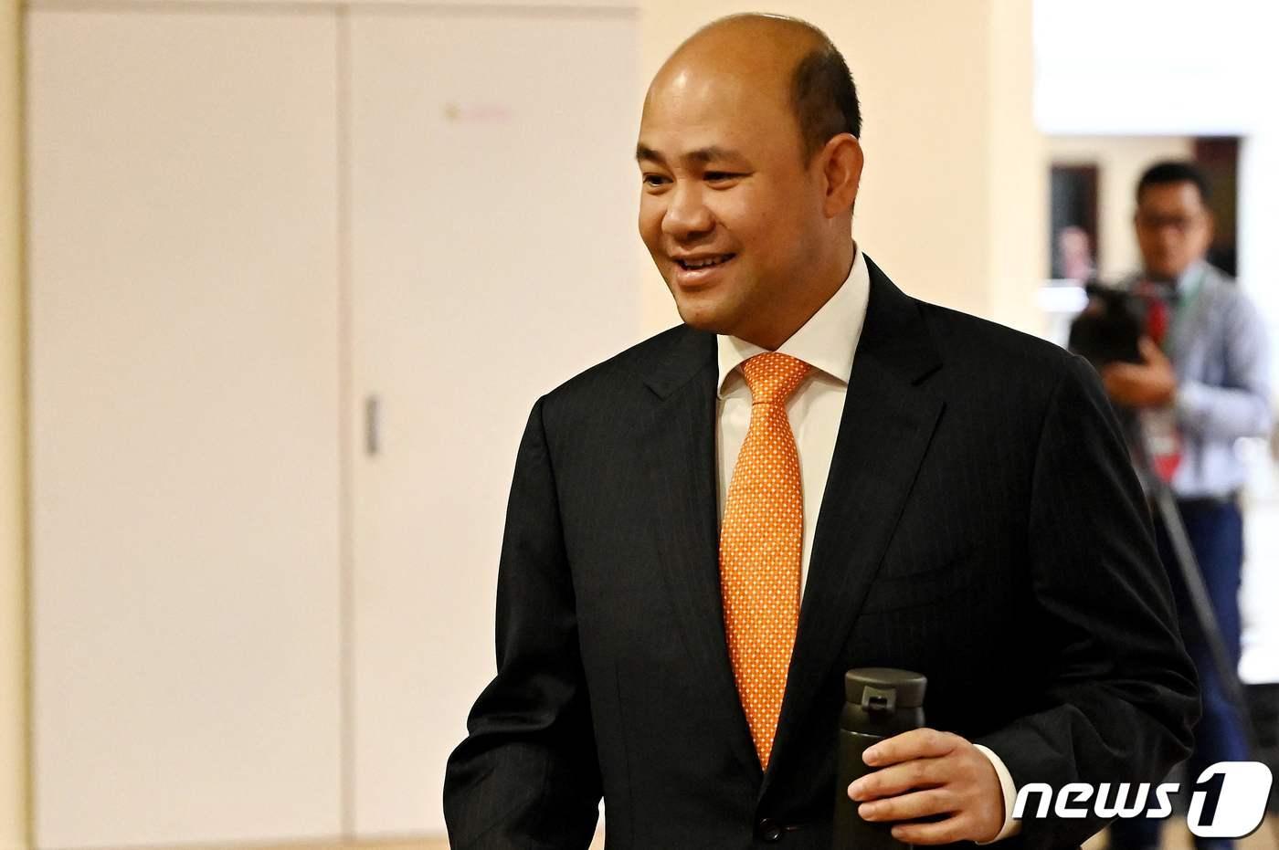 21일(현지시간) 캄보디아 의회가 훈센 전 총리의 막내아들 훈마니 부총리 임명안을 만장일치로 통과시켰다. 2024.02.21/ ⓒ AFP=뉴스1 ⓒ News1 박재하 기자