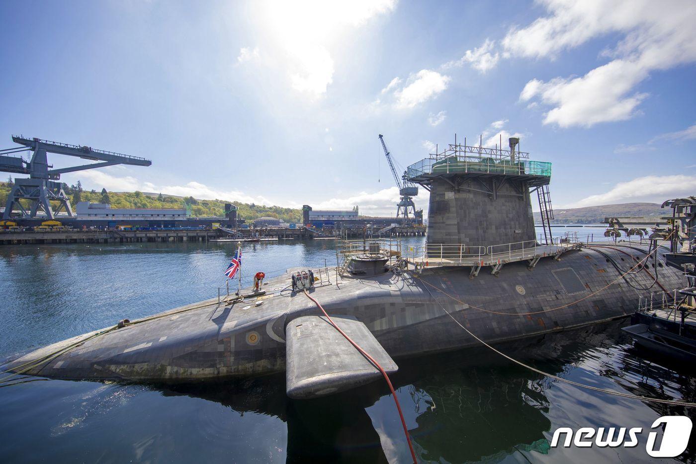 HM 해군기지 클라이드에 있는 영국의 4대 핵탄두 탑재 잠수함 중 하나인 뱅가드급 잠수함 HMS 비질런트. ⓒ AFP=뉴스1 ⓒ News1 김예슬 기자