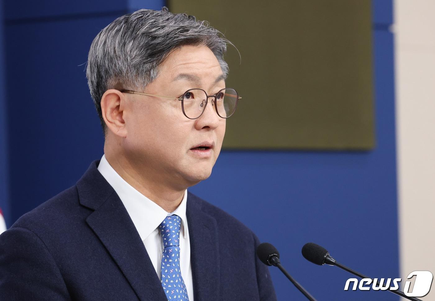 본문 이미지 - 임수석 외교부 대변인이 22일 서울 도렴동 외교부 청사에서 정례브리핑을 하고 있다. 2024.2.22/뉴스1 ⓒ News1 허경 기자