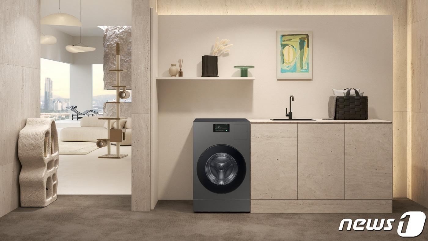 본문 이미지 - 세탁기와 건조기 기능이 하나로 합쳐진 삼성전자 일체형 세탁·건조기 '비스포크 AI 콤보' (삼성전자 제공) 