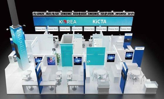 본문 이미지 - MWC 2024 KOREA 우수 IT·ICT 홍보관 디자인. (한국정보통신기술산업협회 제공)