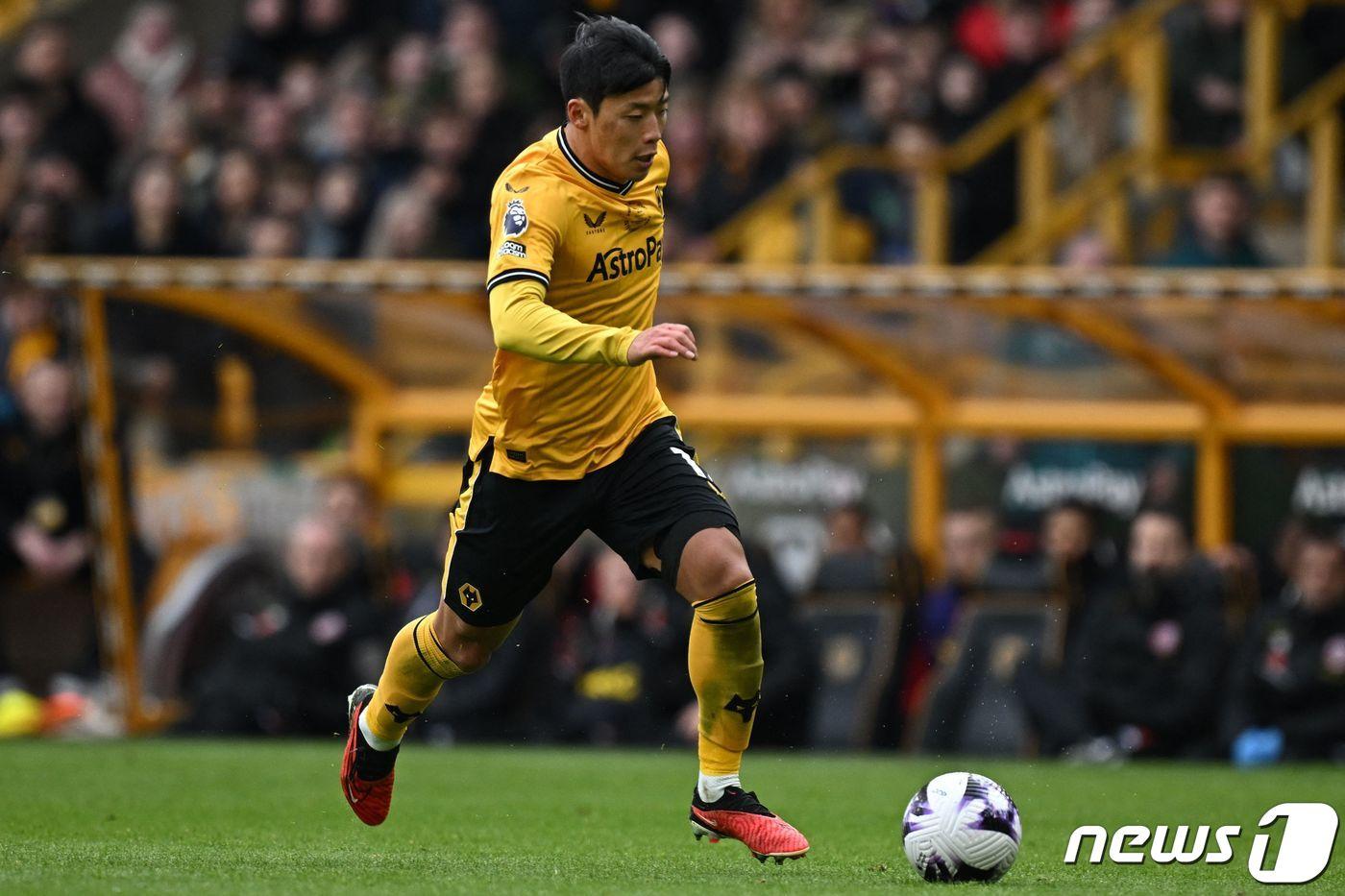 울버햄튼의 황희찬. ⓒ AFP=뉴스1