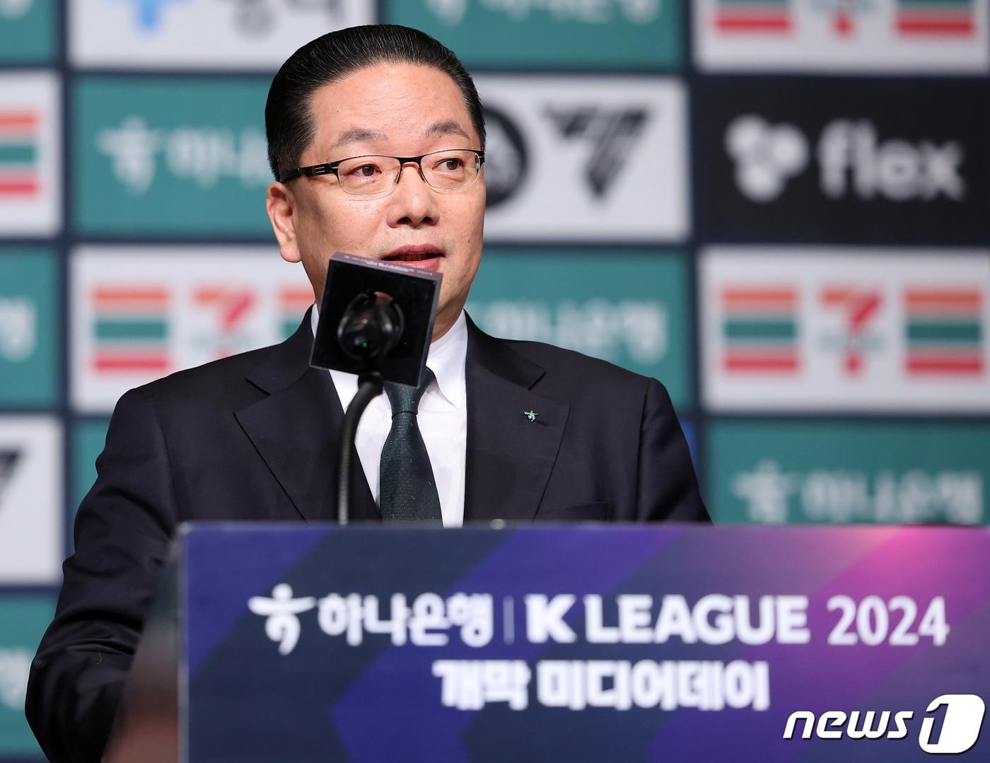 본문 이미지 - 차기 하나은행장 후보로 낙점된 이호성 하나카드 대표 . 2024.2.26/뉴스1 ⓒ News1 김진환 기자