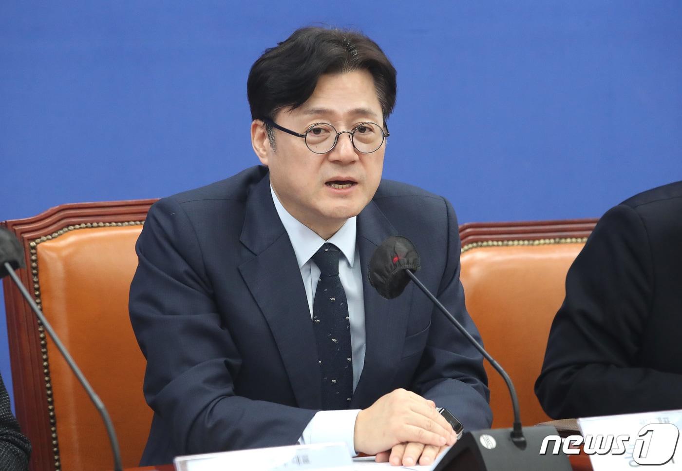 본문 이미지 - 홍익표 더불어민주당 원내대표 2024.2.26/뉴스1 ⓒ News1 임세영 기자
