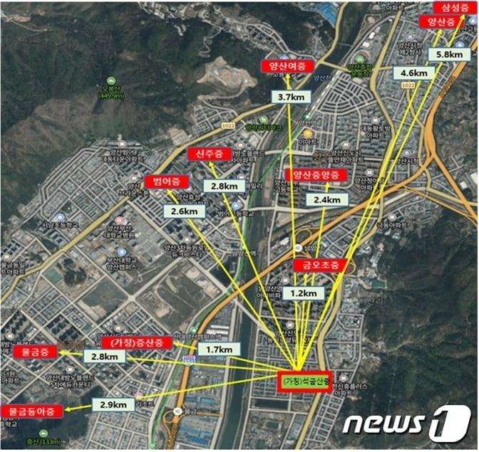 본문 이미지 - 경남교육청은 27일 양산 동면 석금산중학교(가칭)의 신설이 최종확정 됐다고 밝혔다. 사진은 설립 예정지.(경남교육청)