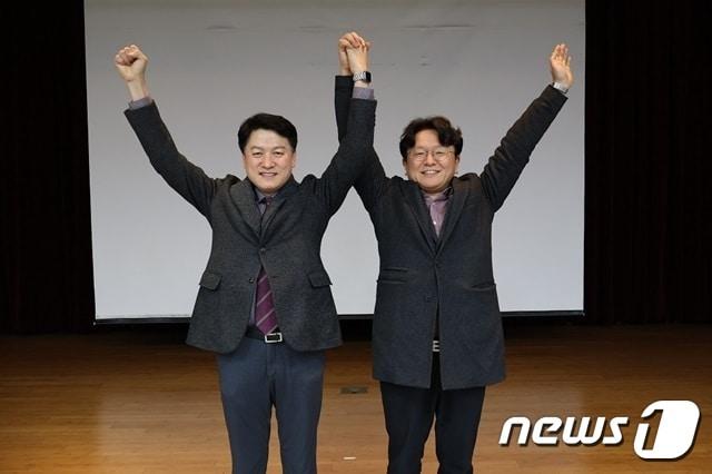본문 이미지 - 대한한의사협회 제45대 윤성찬 회장 당선인(왼쪽), 정유옹 수석부회장 당선인. (협회 제공)