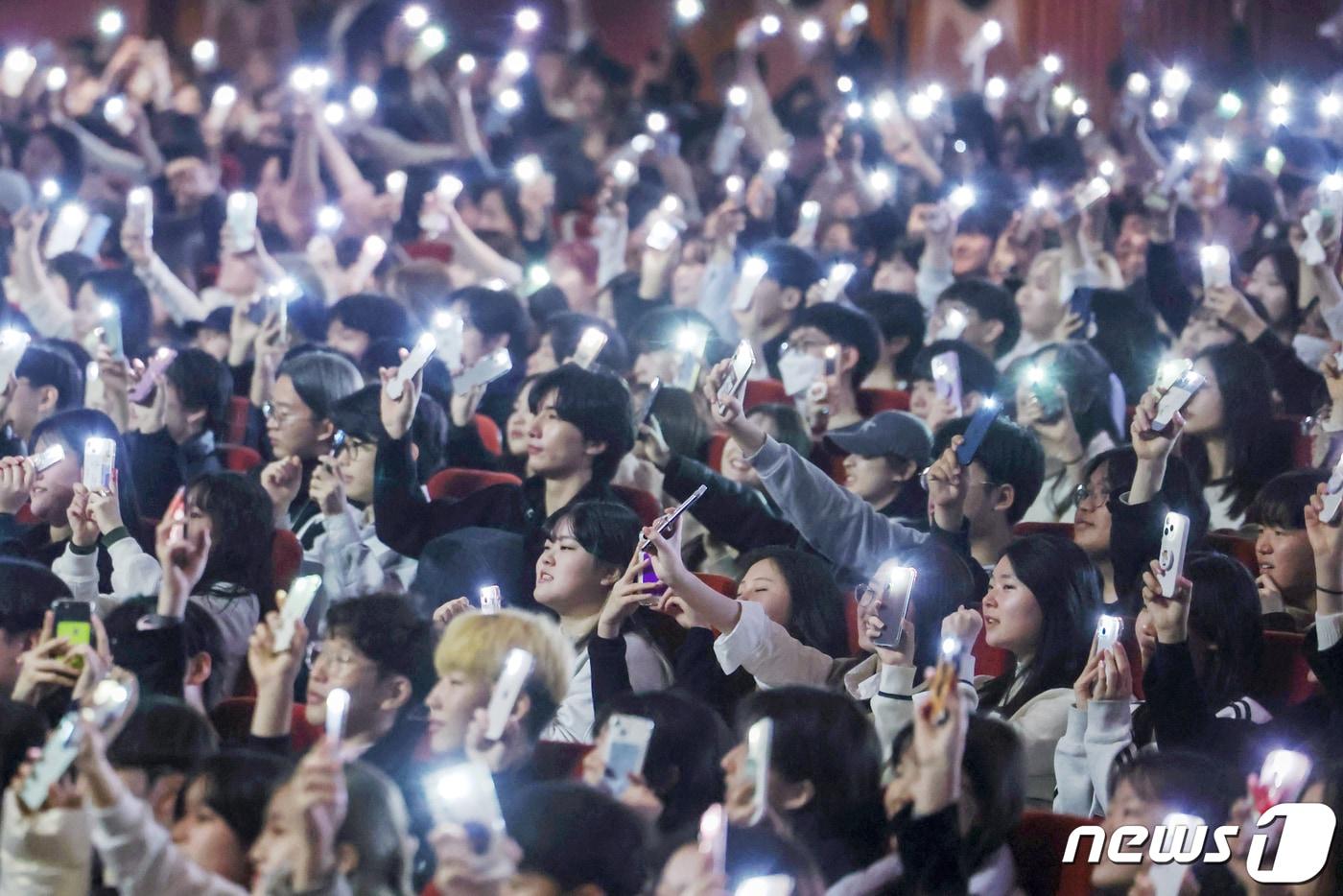 서울 동대문구 경희대학교에서 지난해 2월 29일 열린 2024학년도 입학식 모습. /뉴스1 ⓒ News1 민경석 기자