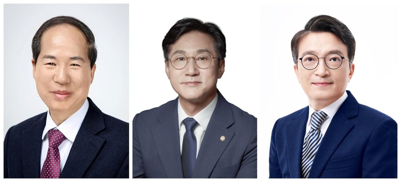 본문 이미지 - 4월 총선에 출마를 선언한 전북 군산선거구 예비후보. 사진 왼쪽부터 국민의힘 오지성, 더불어민주당 신영대, 김의겸.2024.2.29/뉴스1