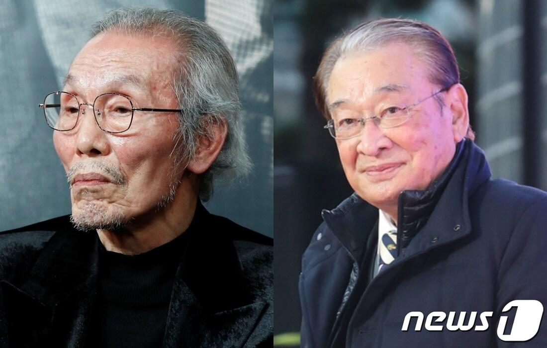 본문 이미지 - 오영수&#40;왼쪽&#41; 이순재 / 뉴스1 DB