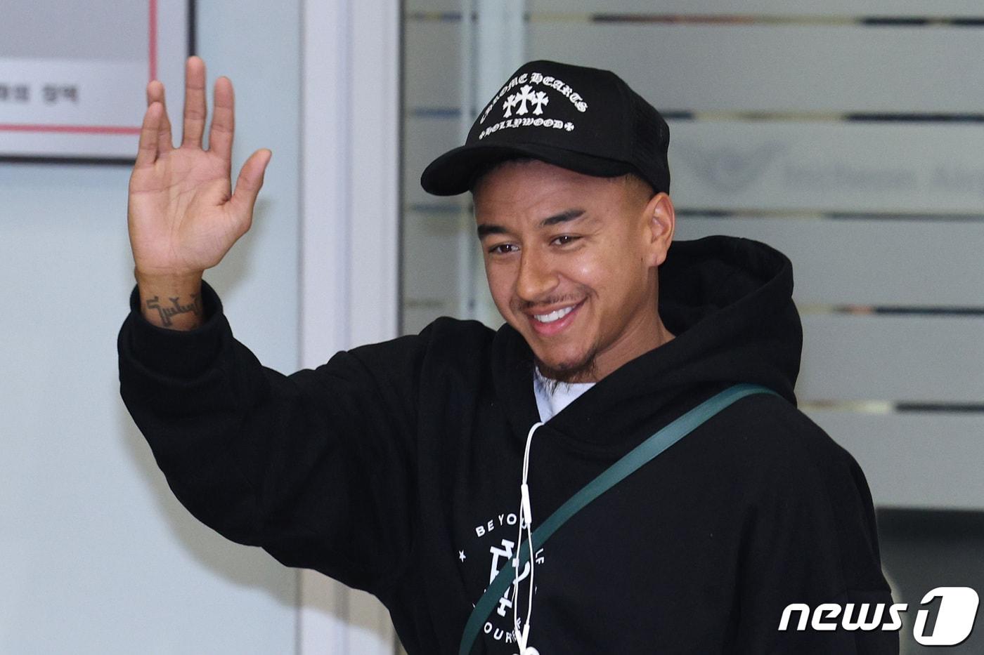 지난해 한국을 처음 방문했을 때의 린가드 2024.2.5/뉴스1 ⓒ News1 신웅수 기자