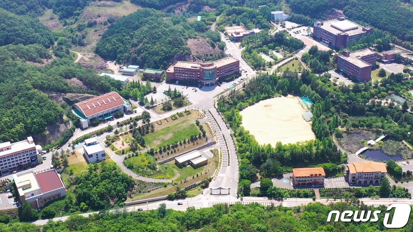 본문 이미지 - 영동 유원대학교 드론 촬영. /뉴스1 