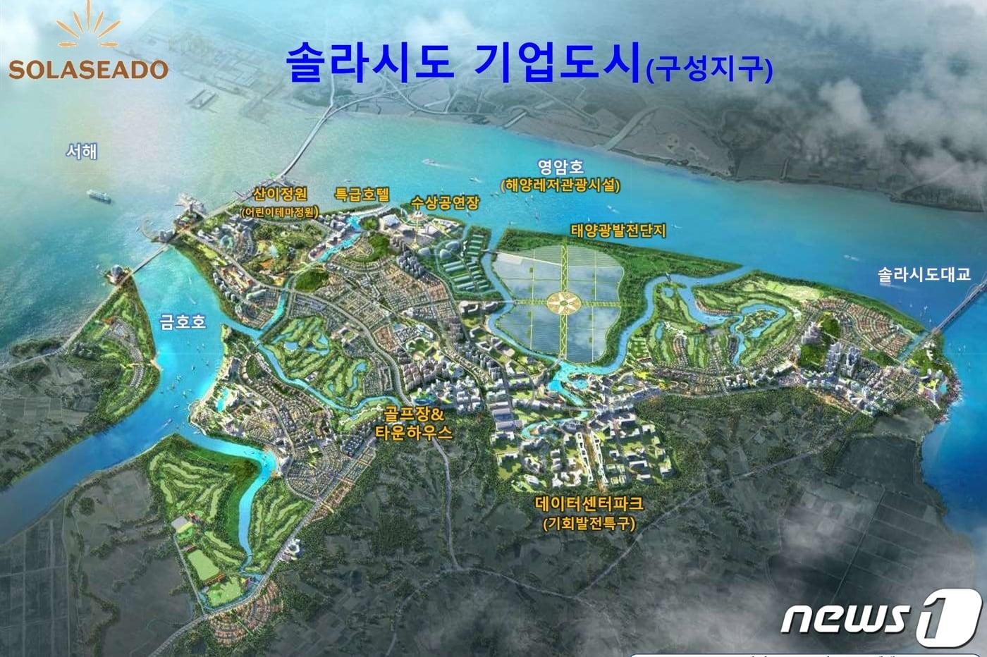 해남 솔라시도 기업도시 조감도 &#40;해남군 제공&#41;/뉴스1 