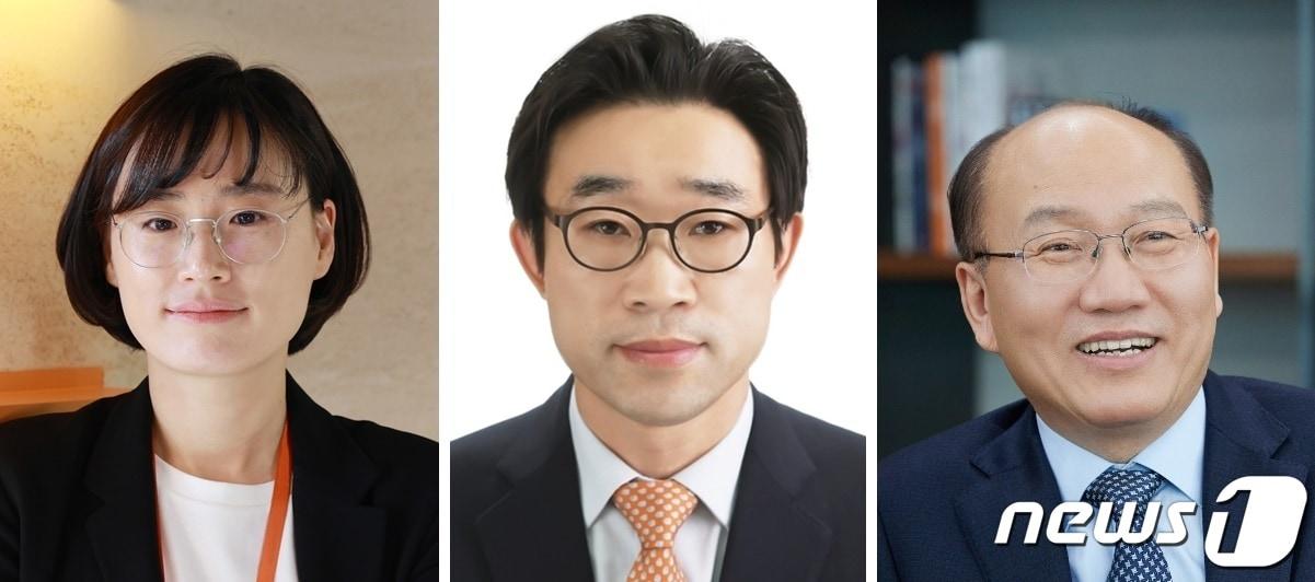 본문 이미지 - 왼쪽부터 김유진 한샘 대표집행임원, 윤기철 현대리바트 대표, 한명호 LX하우시스 대표(각 사 제공)