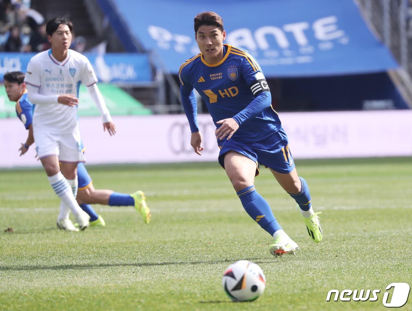 본문 이미지 - 울산 HD의 주민규. /뉴스1 ⓒ News1 조민주 기자