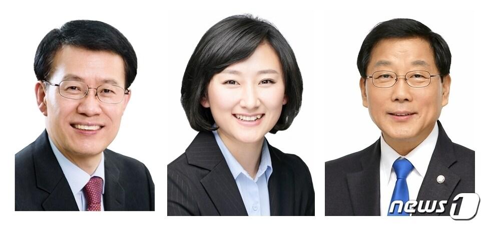 본문 이미지 - 제22대 총선 파주시갑 예비후보, 왼쪽부터 국민의힘 박용호, 진보당 안소희, 더불어민주당 윤후덕. (가나다 순, 출처=선관위)
